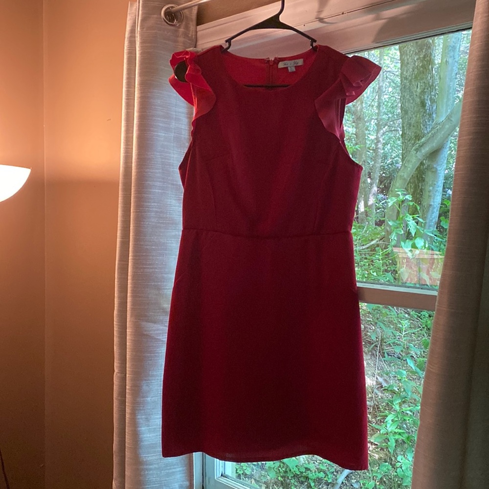 She + Sky Red Dress